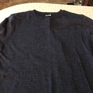 Size xl (14-16) blue long sleeve shirt, never worn